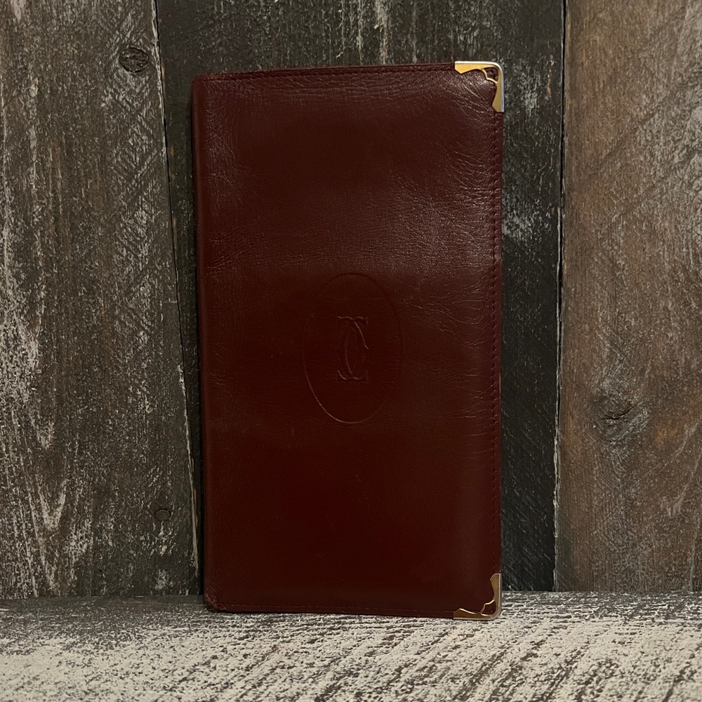 Cartier checkbook wallet